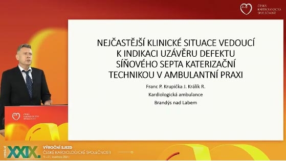 video: NEJASTJ KLINICK SITUACE VEDOUC K INDIKACI UZVRU DEFEKTU SOVHO SEPTA KATERIZAN TECHNIKOU V AMBULANTN PRAXI