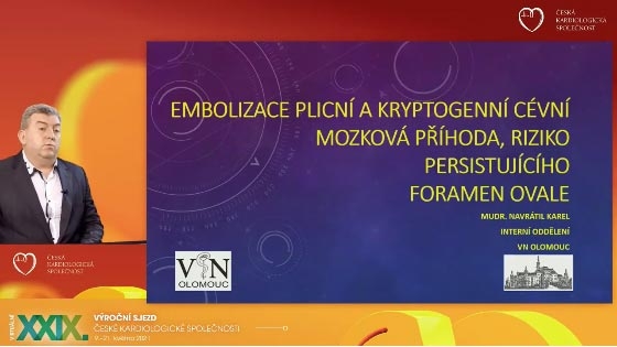 video: EMBOLIZACE PLICN A KRYPTOGENN CVN MOZKOV PHODA, RIZIKO PERSISTUJCHO FORAMEN OVALE