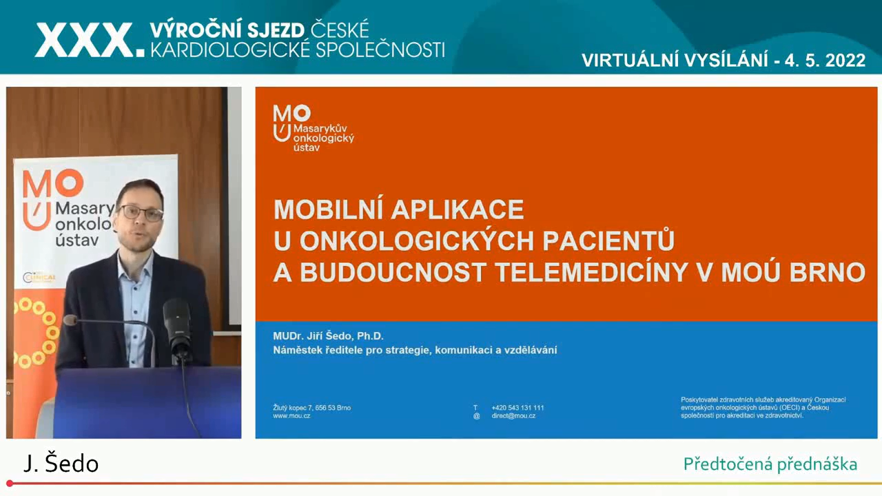 video: ZKU�ENOSTI S VYU�IT�M KOMPLEXN� APLIKACE U ONKOLOGICK�CH PACIENT�  A DAL�� SM�ROV�N� TELEMEDIC�NY V MO� BRNO